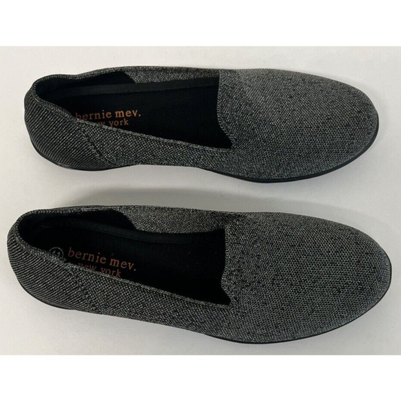 Bernie Mev Petra Slip on Loafer Stretchy Flats PEWTER Size 41/10-10.5 US new - Picture 8 of 14